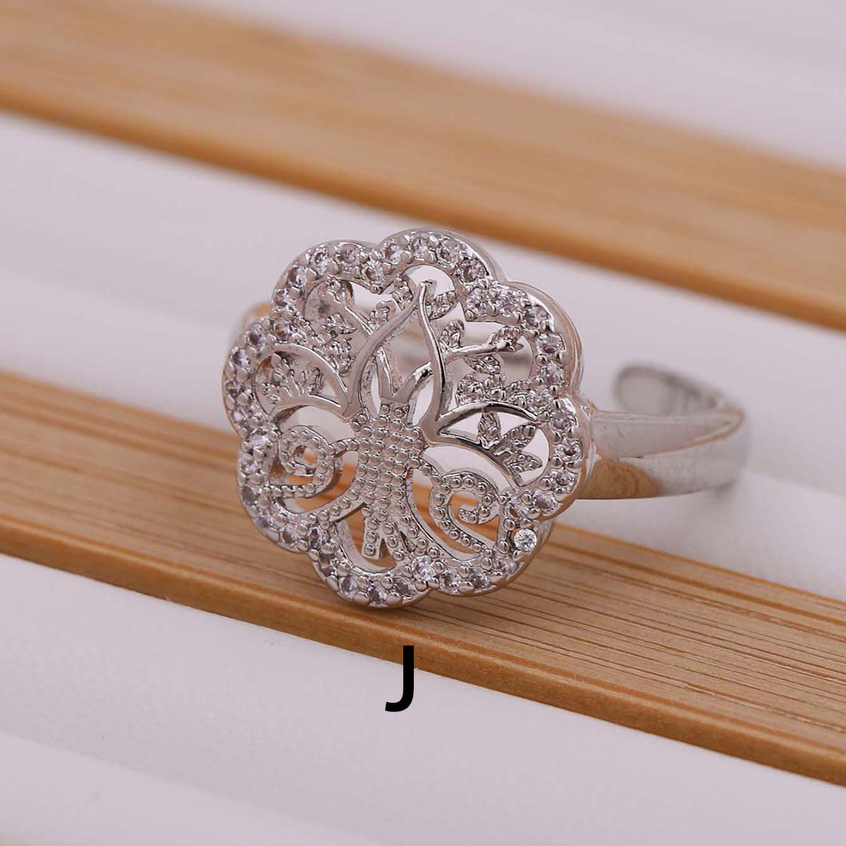 Tree Of Life Women's Ring Gold-plated Inlaid Zircon