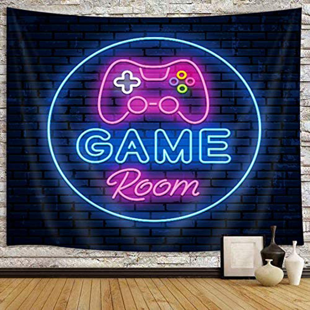 Men's Gaming Tapestry Cool Neon Gaming Wall Hanging