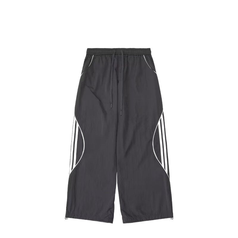 Spring And Summer Loose Thin Exercise Ankle-tied Tactical Pants Men's Striped Quick-drying Pants