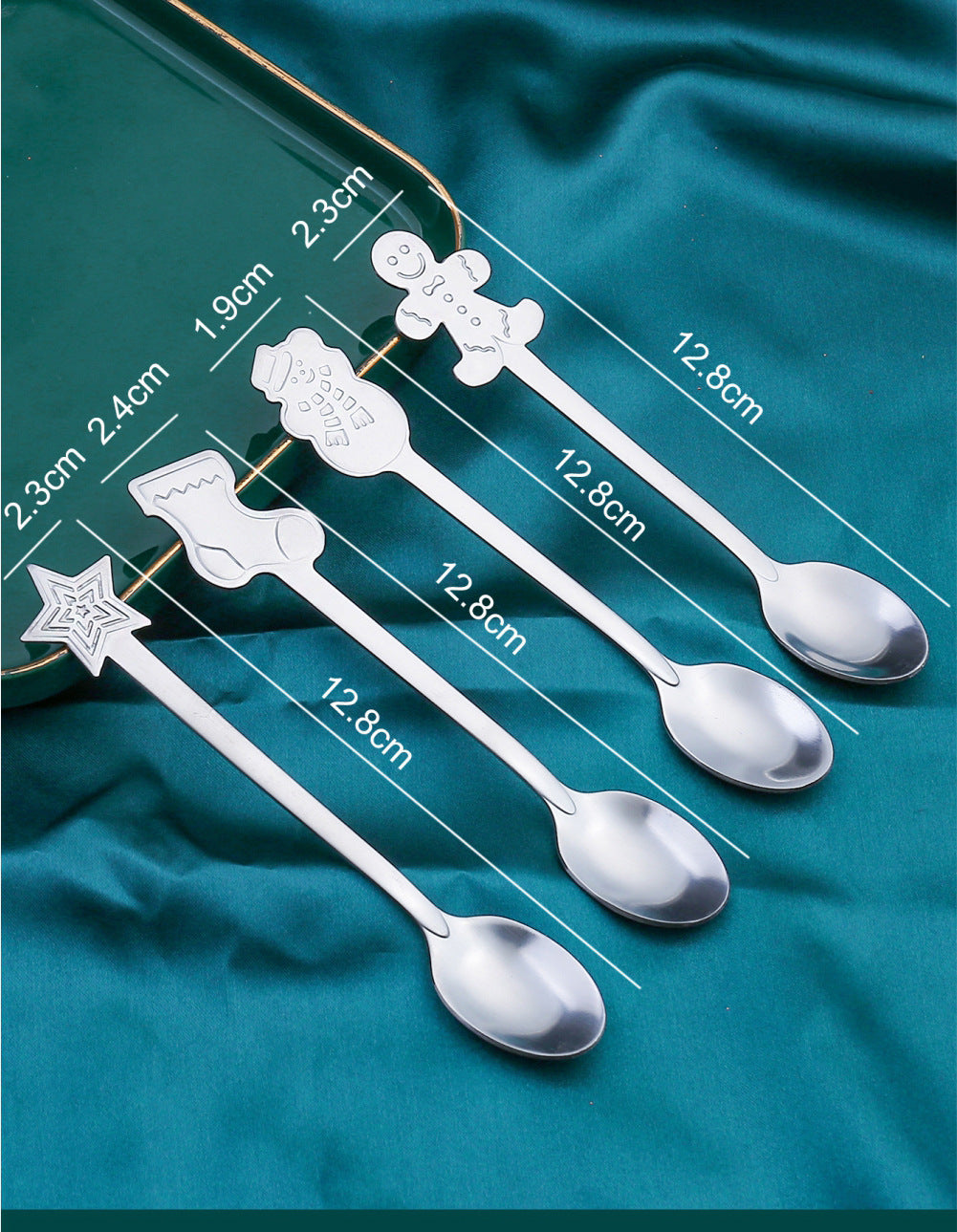 Christmas Stainless Steel Creative Coffee Spoon