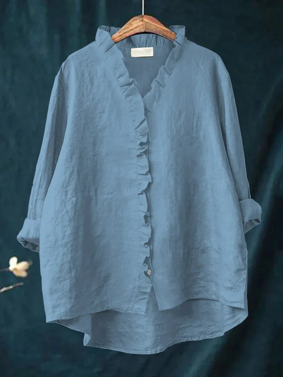 Loose Print Crew Neck Casual Plus Size Women's T-shirt