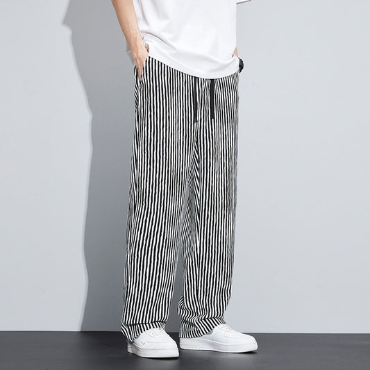 Loose Drooping Straight-leg Pants American Workwear Wide Leg Trousers
