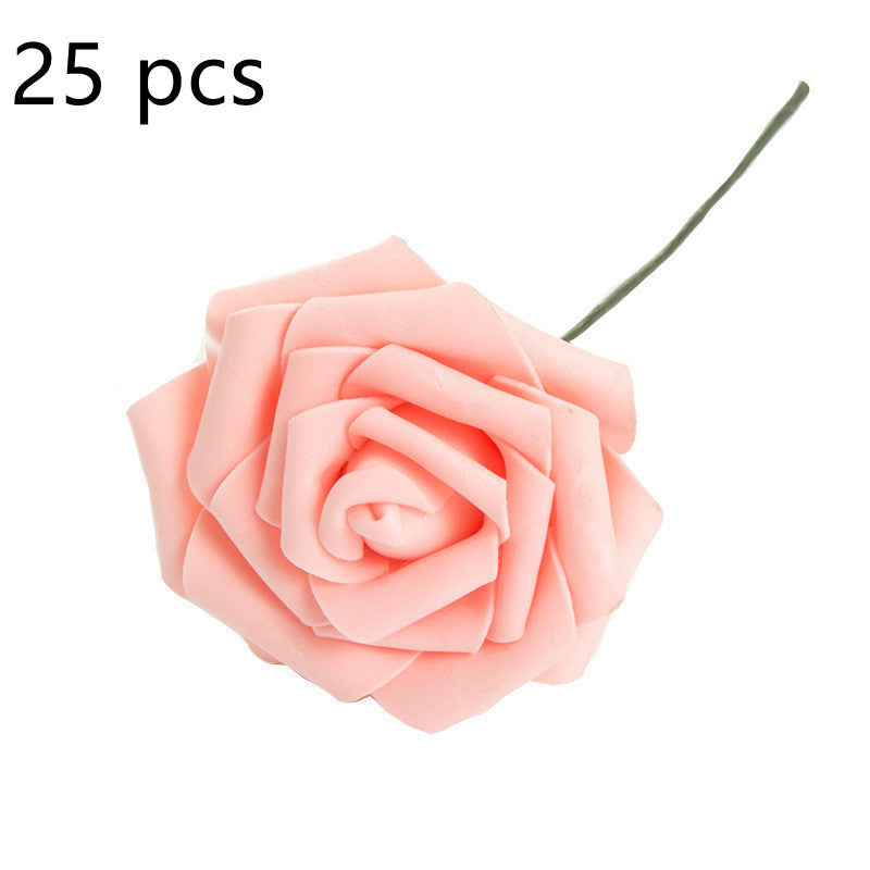 Artificial Flower 8CM PE Rose with Rod