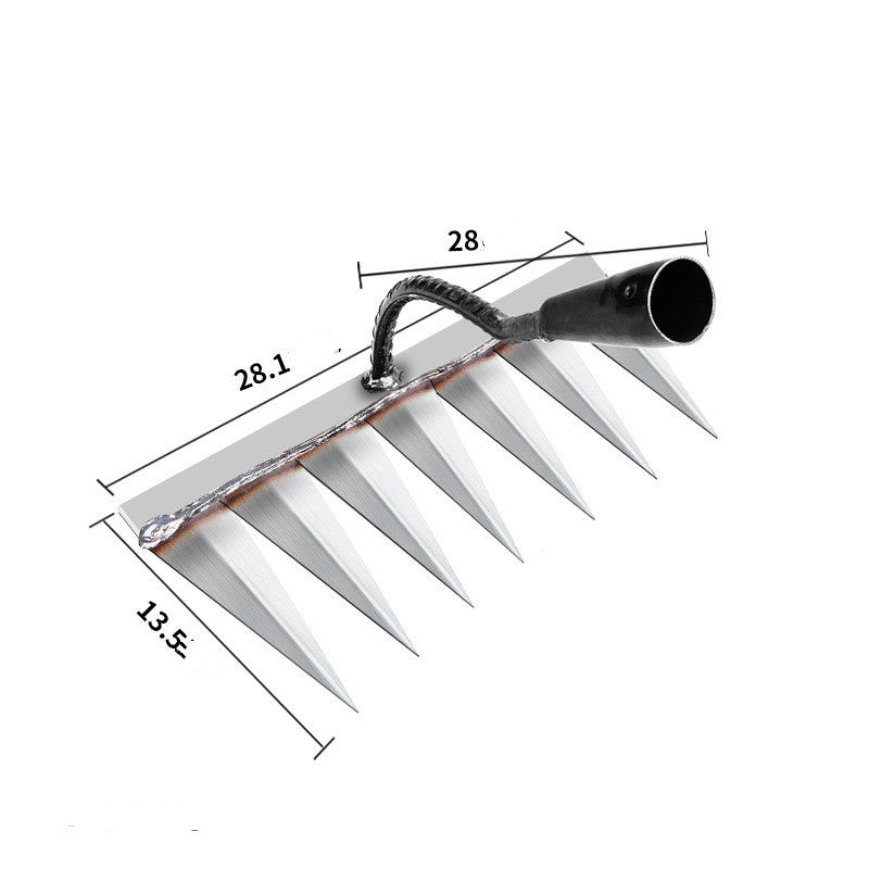 Six Tooth Nail Harrow Steel Harrow Agricultural Tools