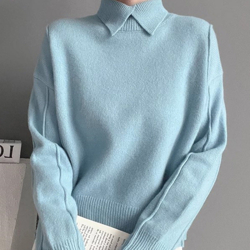 Fashion Pullover Knitting Autumn And Winter Comfortable Basic Top