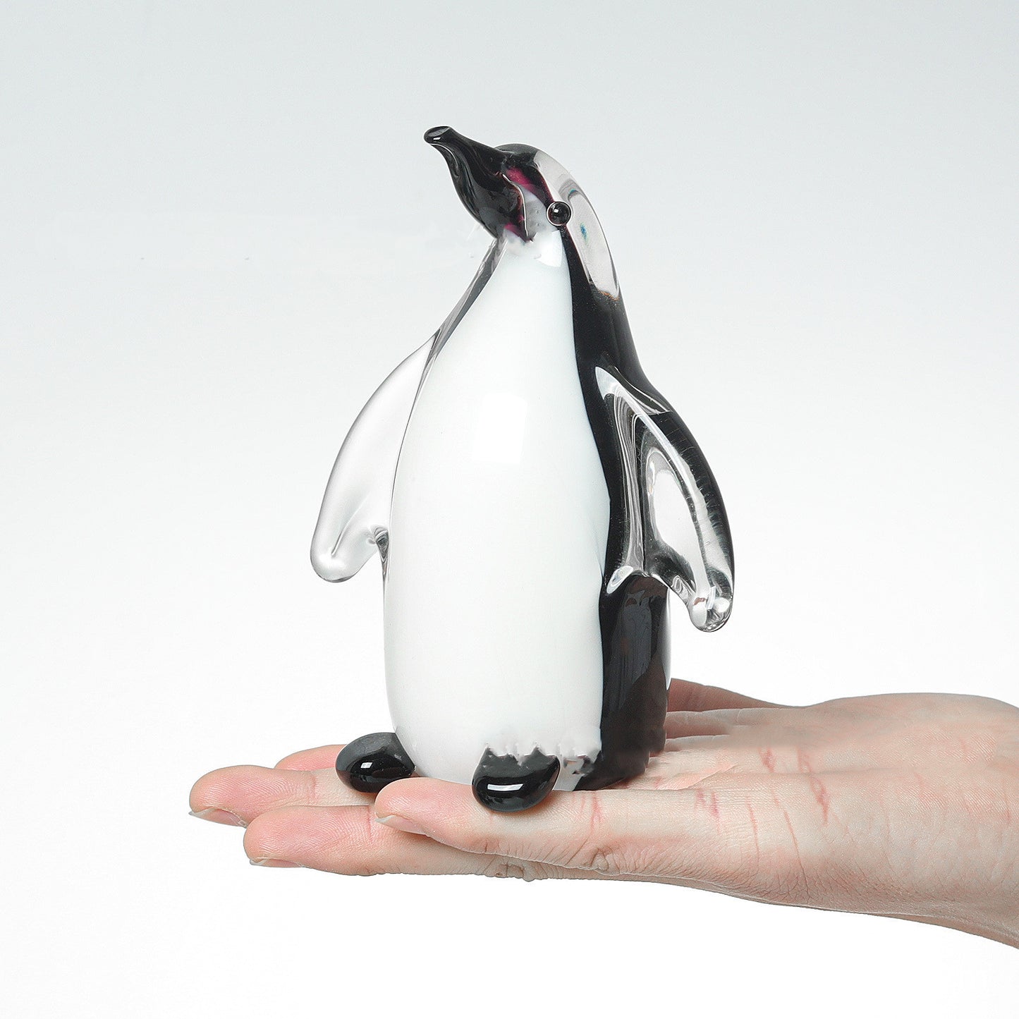 Crystal Glass Animal Penguin Table Decorative Ornaments