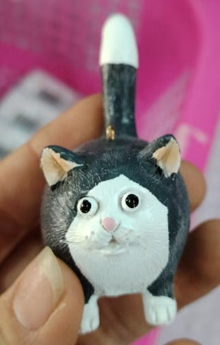 New Cute Cat Resin Crafts Decoration Pendant