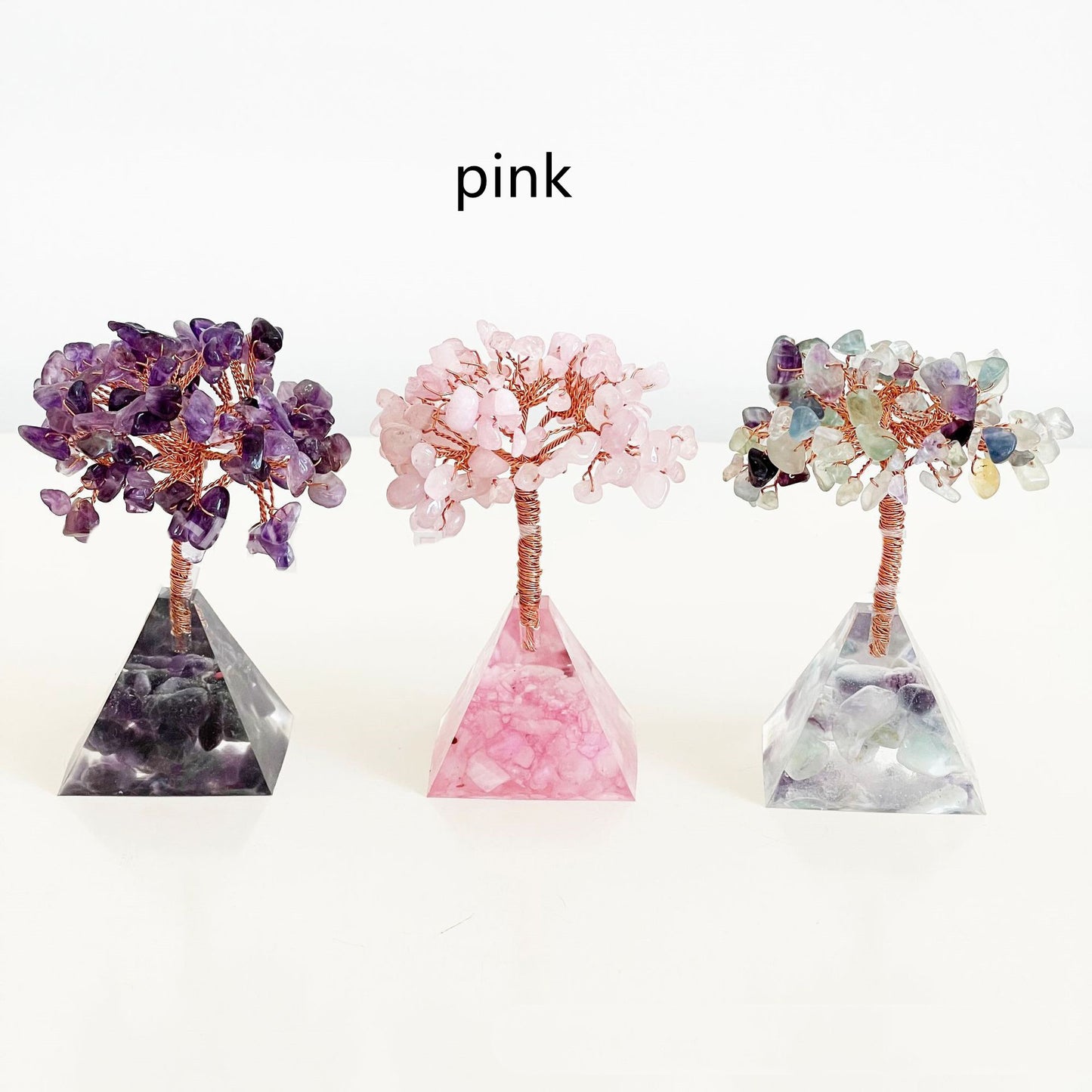 Creative Crystal Gravel Fortune Tree Decorative Crafts