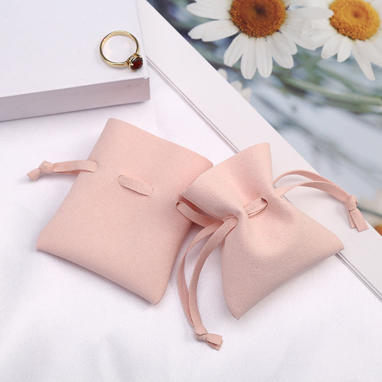 Microfiber Leather Jewelry Clamshell Bag