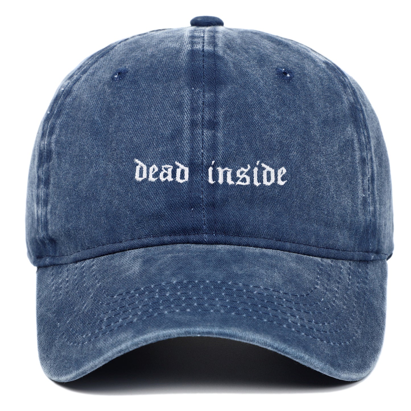 Dead Inside Embroidered Baseball Cap Cotton