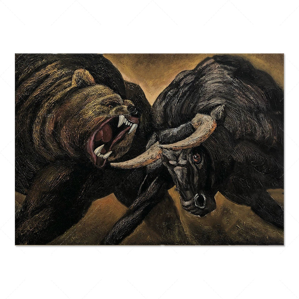 Bull Art Poster Canvas Painting