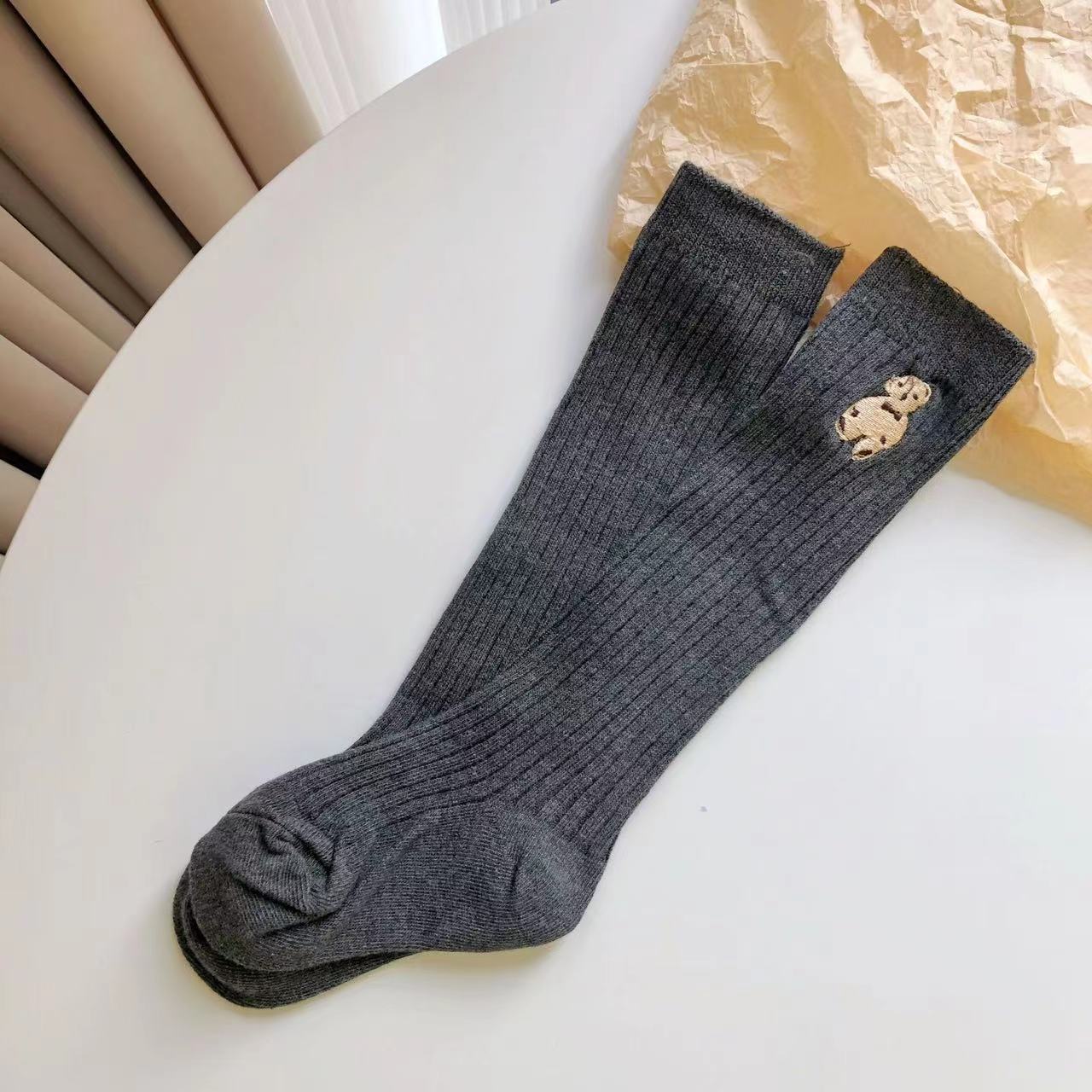 Little Bear Children Autumn Thin Mid-calf Length Socks