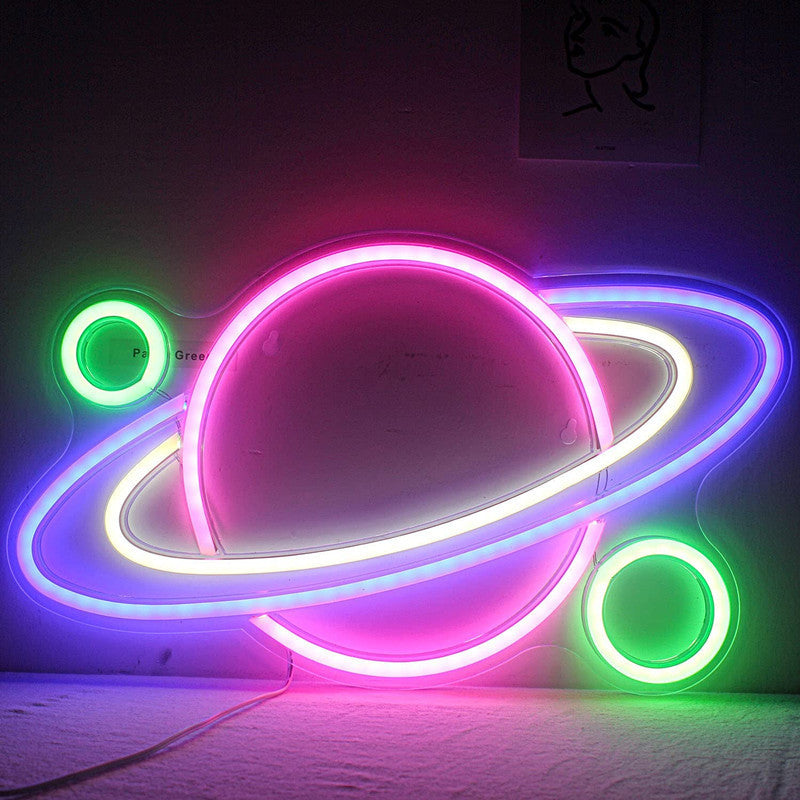 Planet Backboard Neon LED Wall Hanging