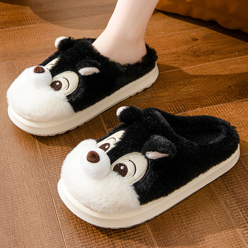 Cute Squirrel Home Decor Slippers Home Warm