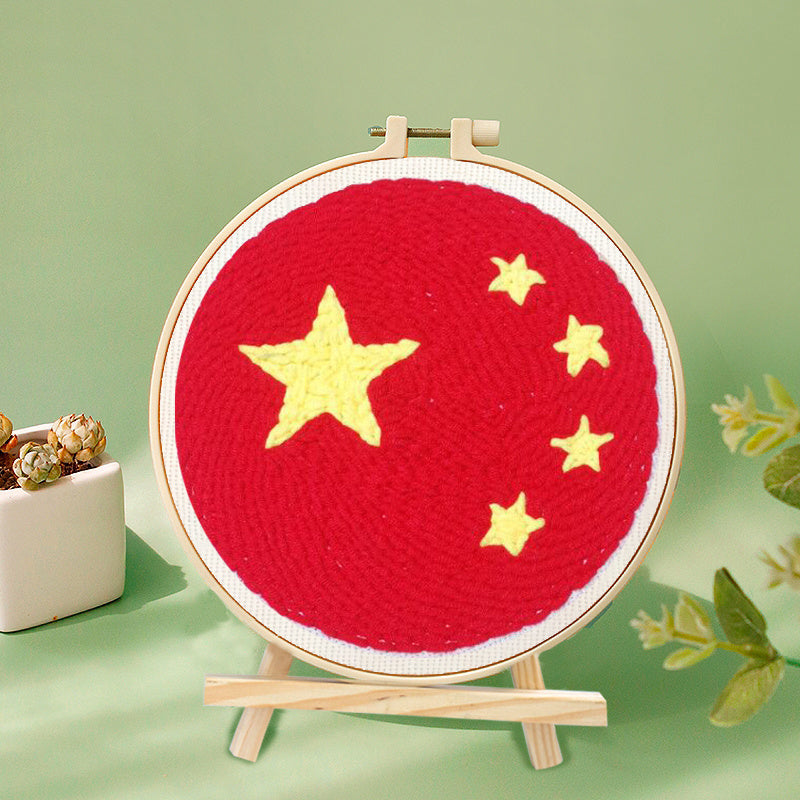 Beginners Wool Poke Embroidery Handmade Creative Material Package