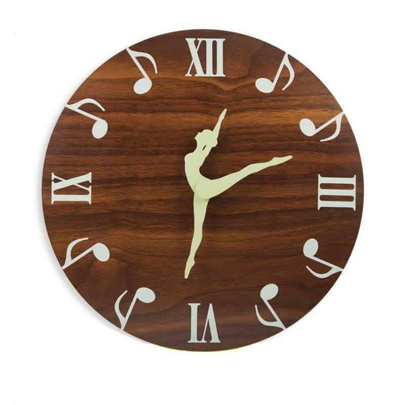 Luminous Simple Quartz Mute Wooden Wall Clock