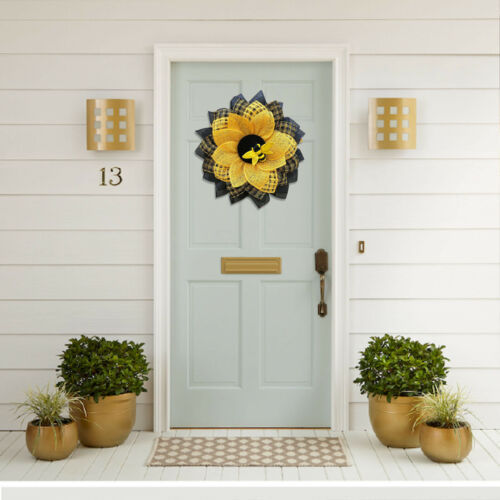 Bee Sunflower Wreath Wall Entrance Door Pendant