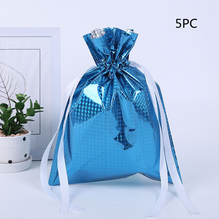 Christmas Gift Wrapping Bag Drawstring Decoration