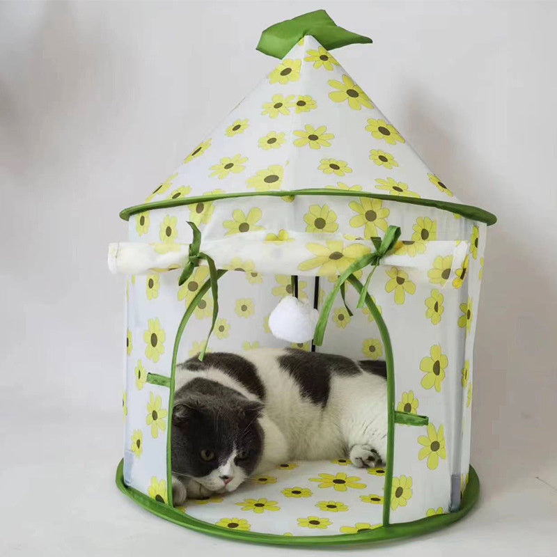 Cat Tunnel Splicing Tent Cat Nest Four Seasons Universal Portable Quick Folding Cat Pet Play House Tent With Up Tunnel For Cats