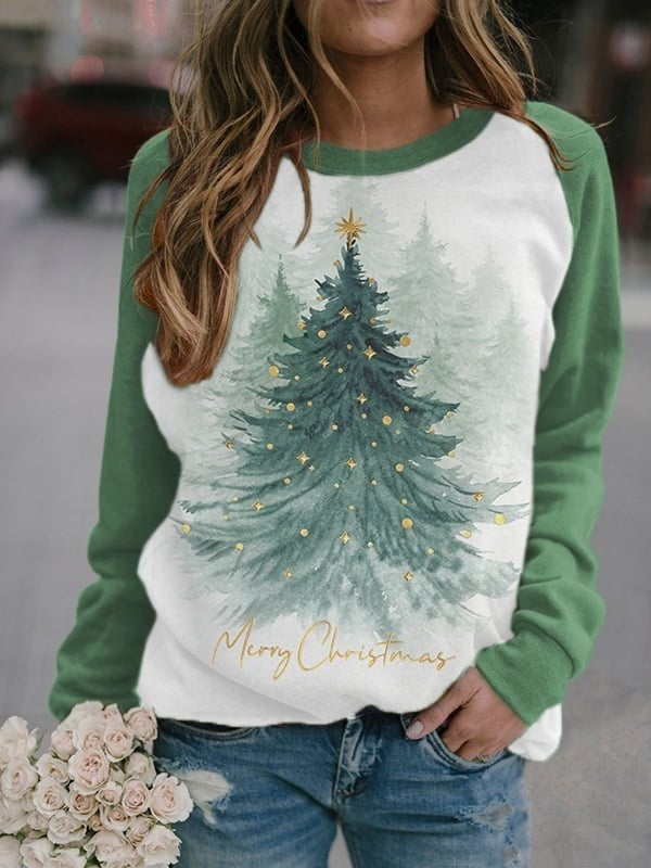 Christmas Tree 3D Digital Printing Women's Sweater