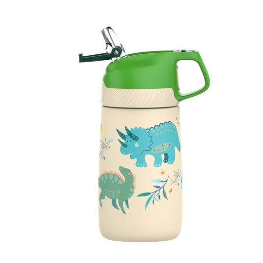 Children's Vacuum Kettle Cute Dinosaur Drawing Thermos