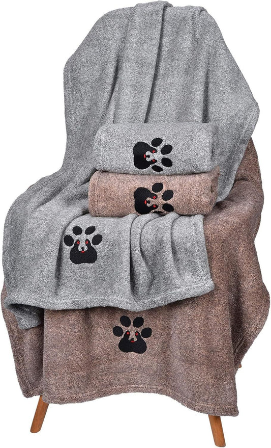 Super Absorbent Dog Bath Towels For Fast Drying - Soft Microfiber Towel For Dogs And Cats