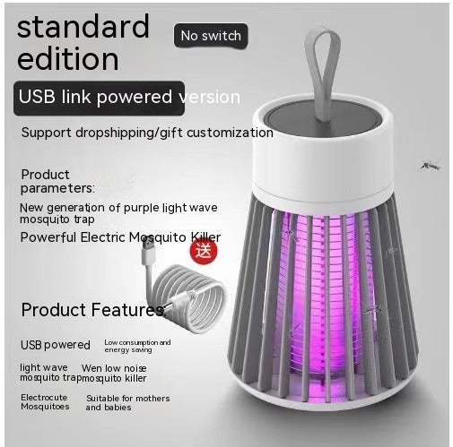 Mosquito Killing Lamp Household USB Mosquito Killers Electric Shock Photocatalyst