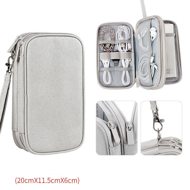 Multifunctional Portable Organizer Bag Storage Bag Box Hard Drive Data Cable Headset