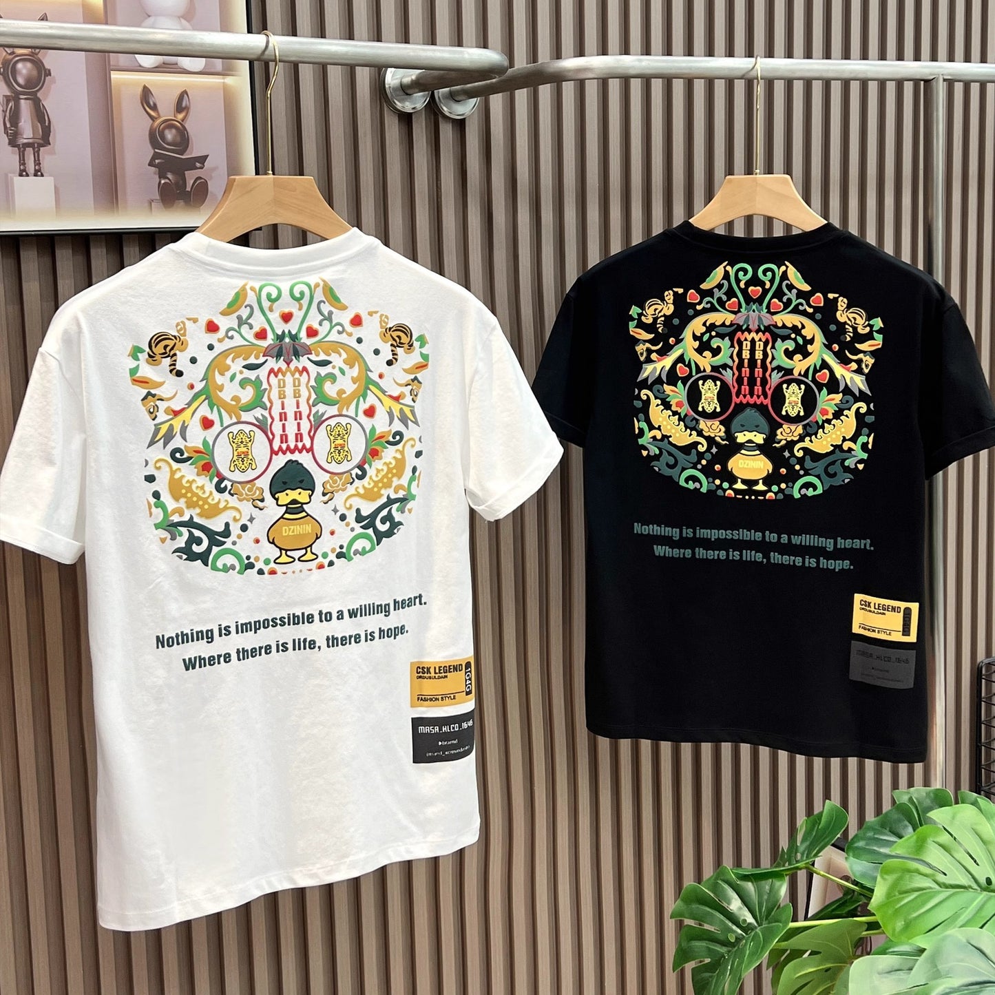 High Street Heavy Short Sleeve Letter T-shirt Men