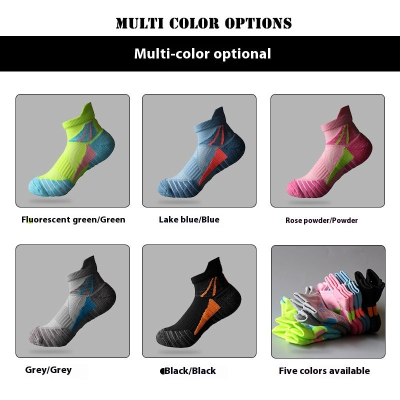 Jogging Sports Socks Terry Backrest Color