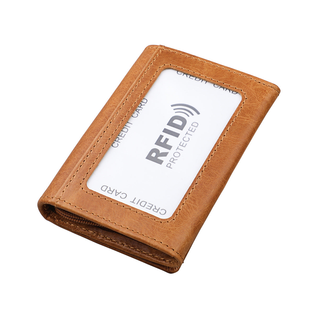 Genuine Leather Coin Purse Short Clutch Men