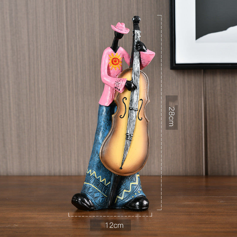 Creative Band Decoration Art Instrument Music Character