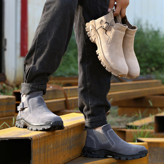 Cowhide Safety Shoes Work Boots