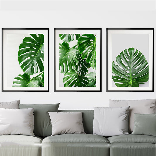 Home Decor Green Plant Canvas Painting