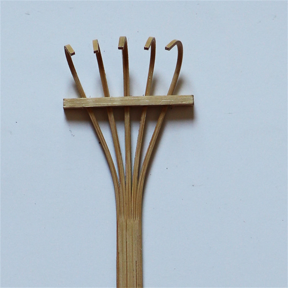 Pure Handmade Small 5 Teeth Hand Creative Sand Table Bamboo Rake Small Crafts