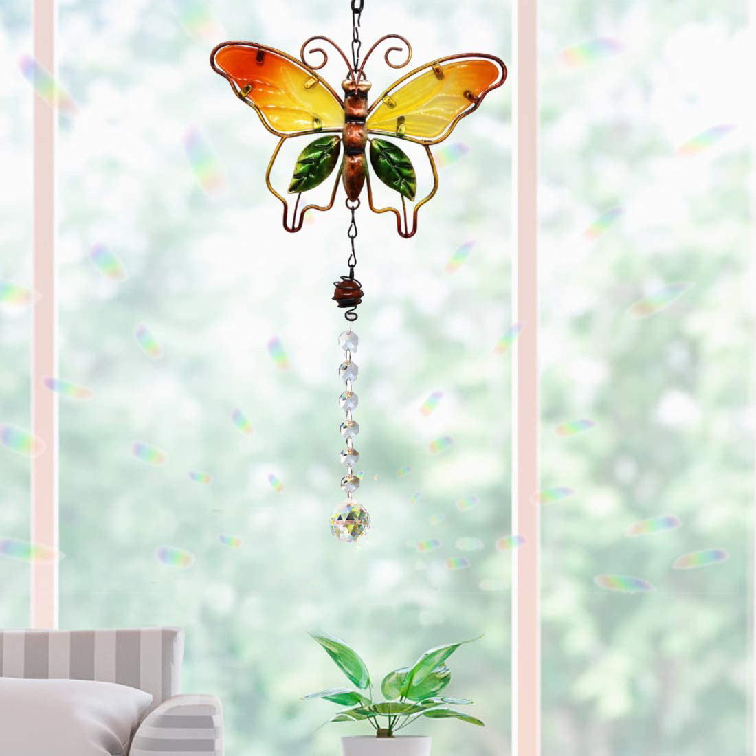 Pendant Crystal Ball Prism Pendant Gardening Decoration