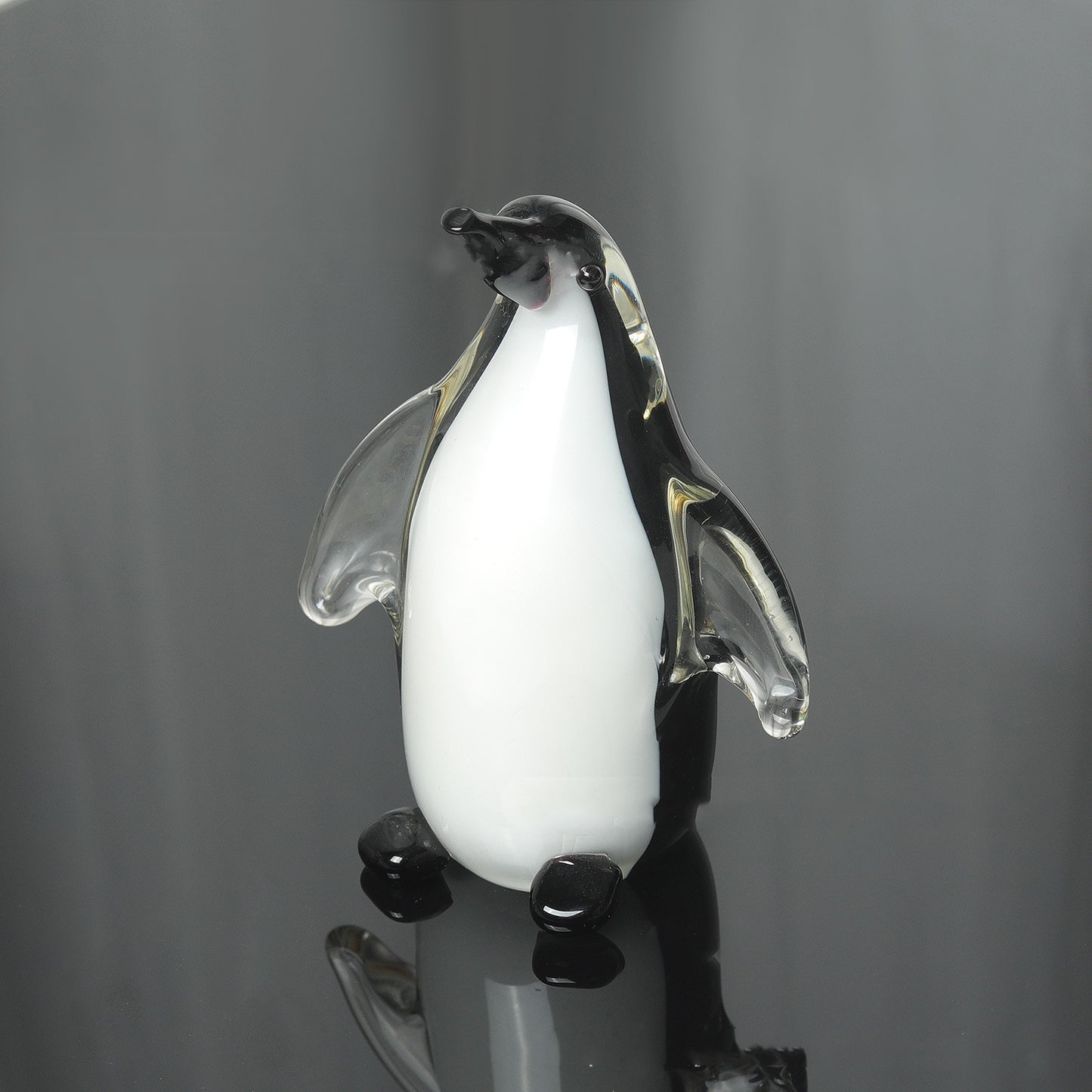 Crystal Glass Animal Penguin Table Decorative Ornaments