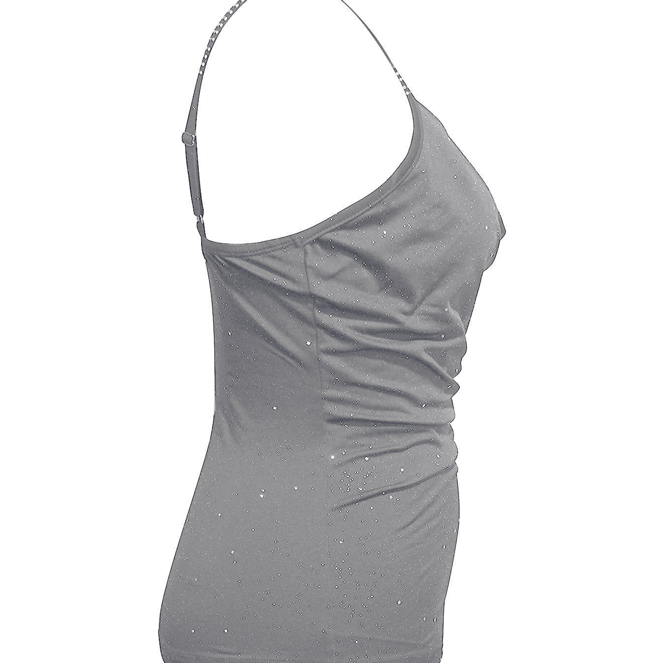 Ladies' New Rhinestone Shoulder Strap Sequined Camisole Vest, Fashionable And Sexy Top