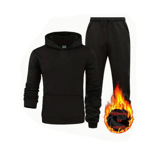 Solid Color Hoodie Sweatpants Suit 10 Color 250g Fabric Plus-sized Size Sports Suit Wholesale