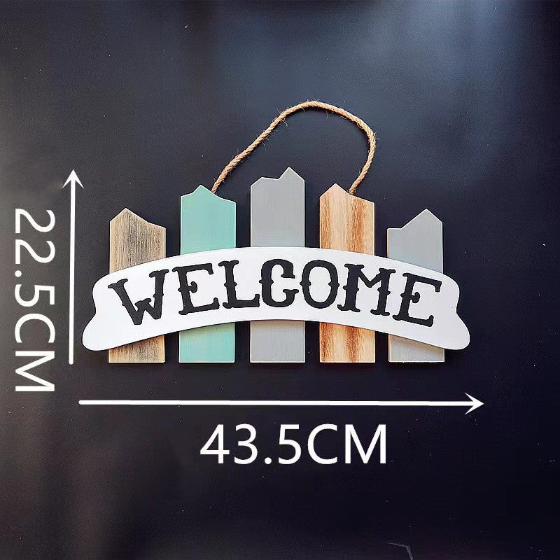 Creative Wooden Welcome Card Coffee Shop Tea House