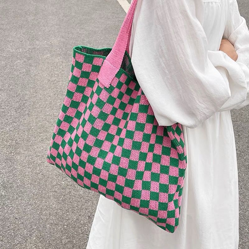 Large Capacity Knitted Shopping Bag