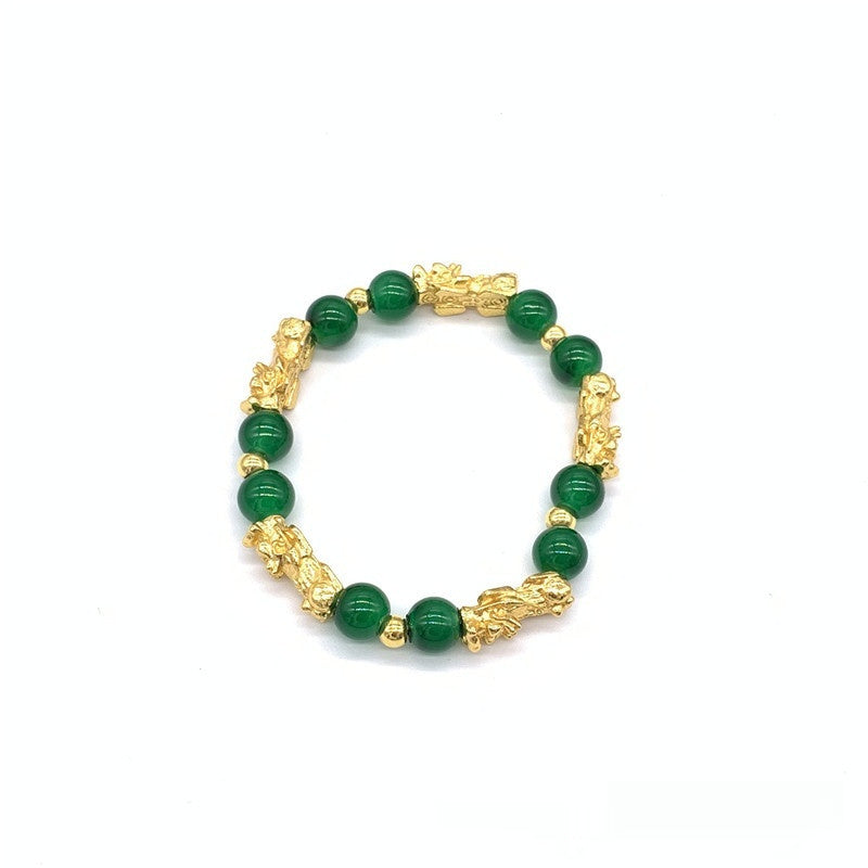 8mm Gold Plated Picchu Bracelet Female Personalized Bracelet