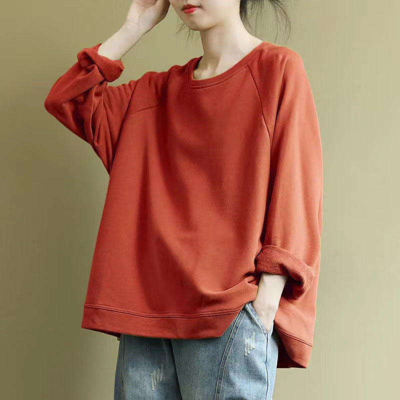 Casual Loose-fitting Plus Size Pullover Women