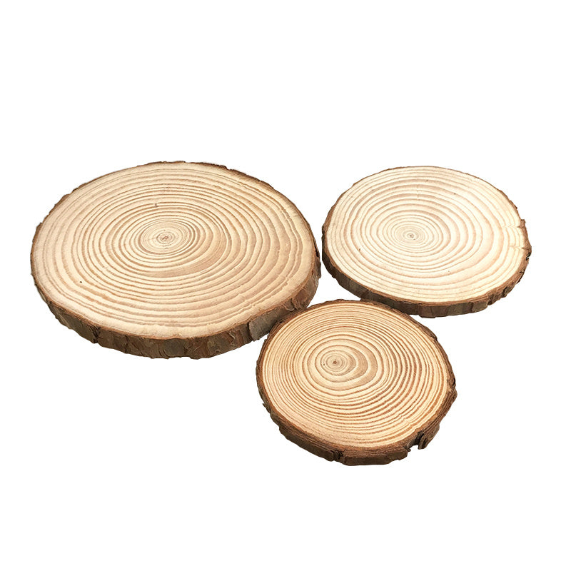 Log Annual Rings Pine Chip Cushion Wood Pile Coaster