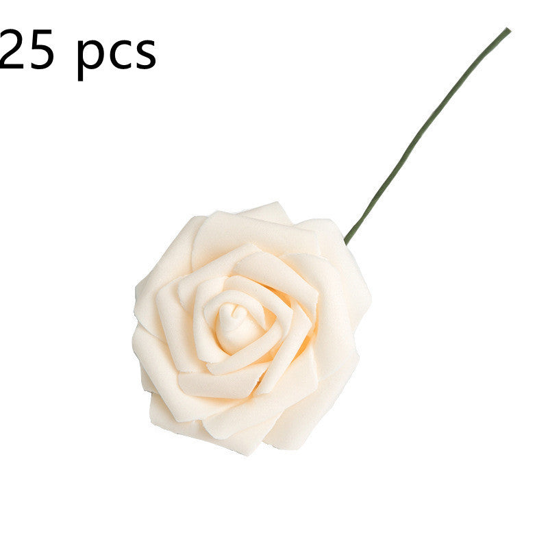 Artificial Flower 8CM PE Rose with Rod