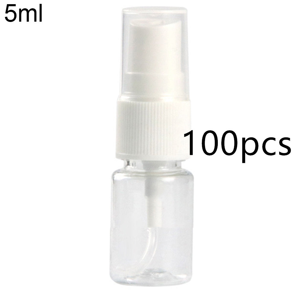 Clear plastic spray bottle