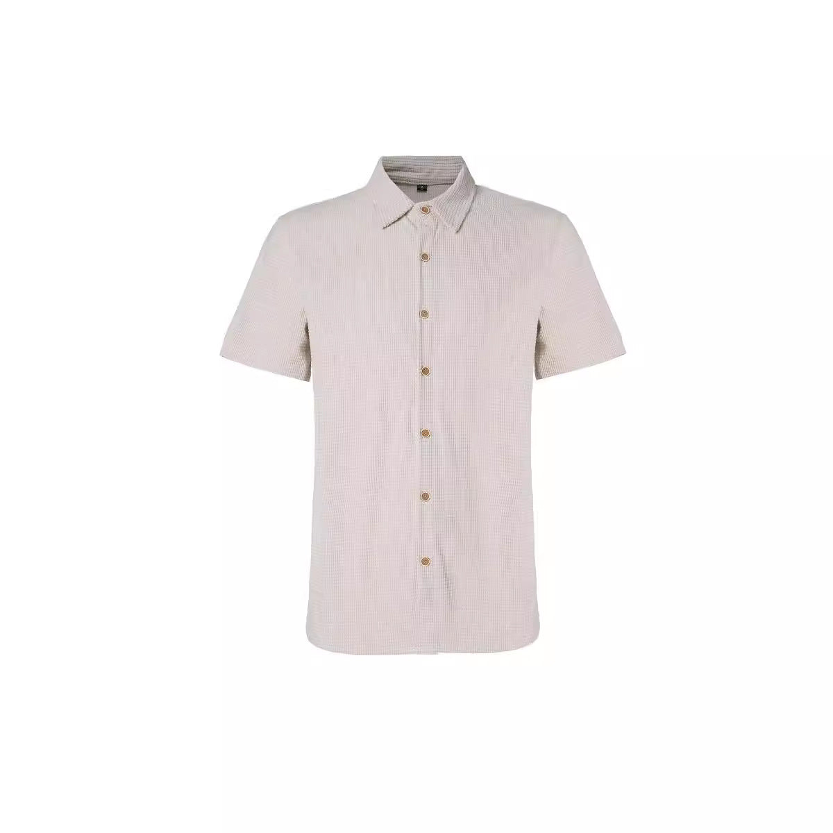 Men's Casual Loose Plaid Short Sleeve Shirt