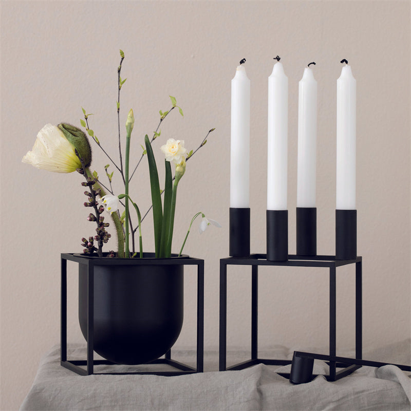 Modern Light Luxury Creative Plating Candlestick Decorative Ornaments