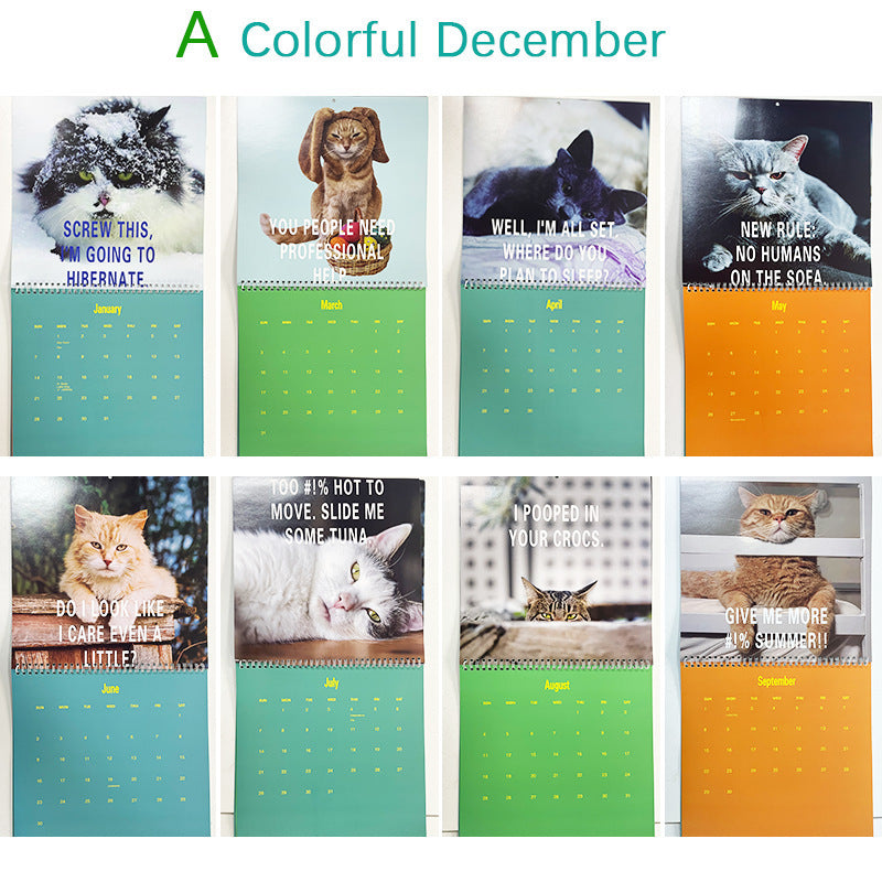 Angry Cat Calendar Home Furnishings