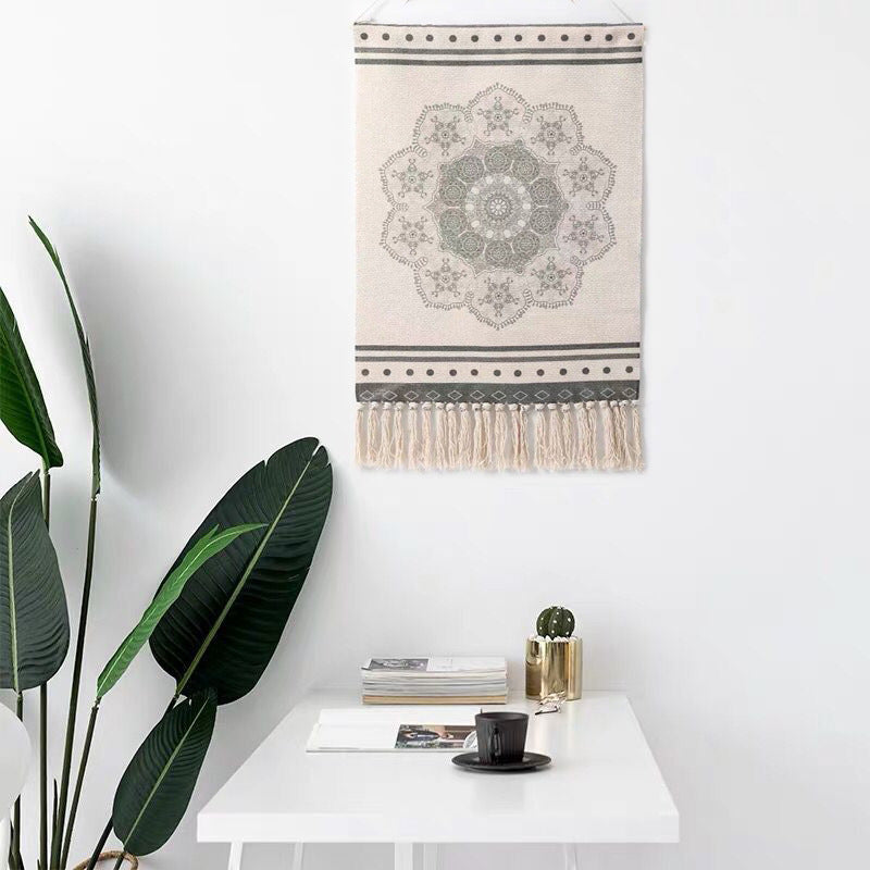 Decorative Wall Hanging With Fabric In The Living Room